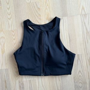 csb zip up sports bra